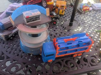 Hot wheels truck track & cars  track