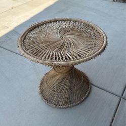 Rattan End Table