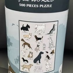 Brand New Dogs Of The World 500 Piece Puzzle
