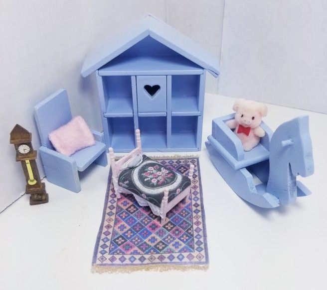 Dollhouse Miniature Baby Room Furniture & Accessories