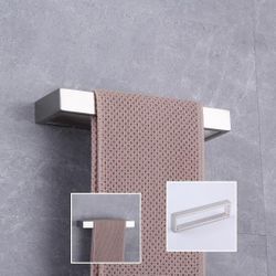 Bath Towel Holder Stainless Steel Towel Hanger Towel Ring for Bathroom Lavatory Wall Mount Contemporary Style, Brushed Finish