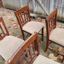 4 Bar Stool Chairs 