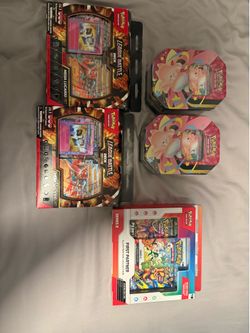 Pokemon Packs first partner, Lucario EX battle deck, Mega moonlight Tins
