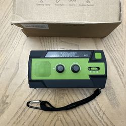 Emergency Crank Radio, 4000Mah Solar Hand Crank Portable AM/FM/NOAA