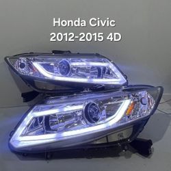 Honda Civic 4D 2012-2015 Headlights 