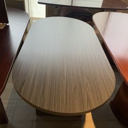 Conference table 8’ Gray, White 