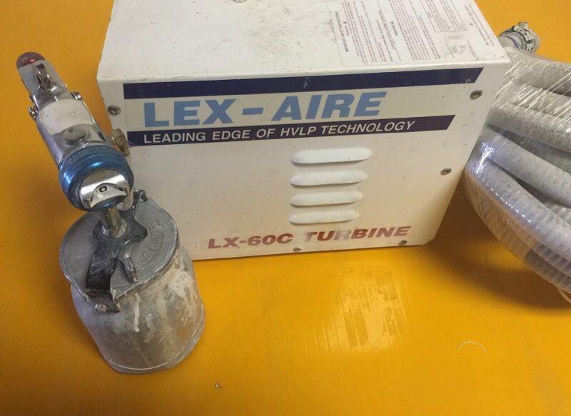 LEX-AIRE LX-60C - HVLP TURBINE BOOSTED SPRAY GUN AIR PUMP SPRAYER - GOOD CONDITION