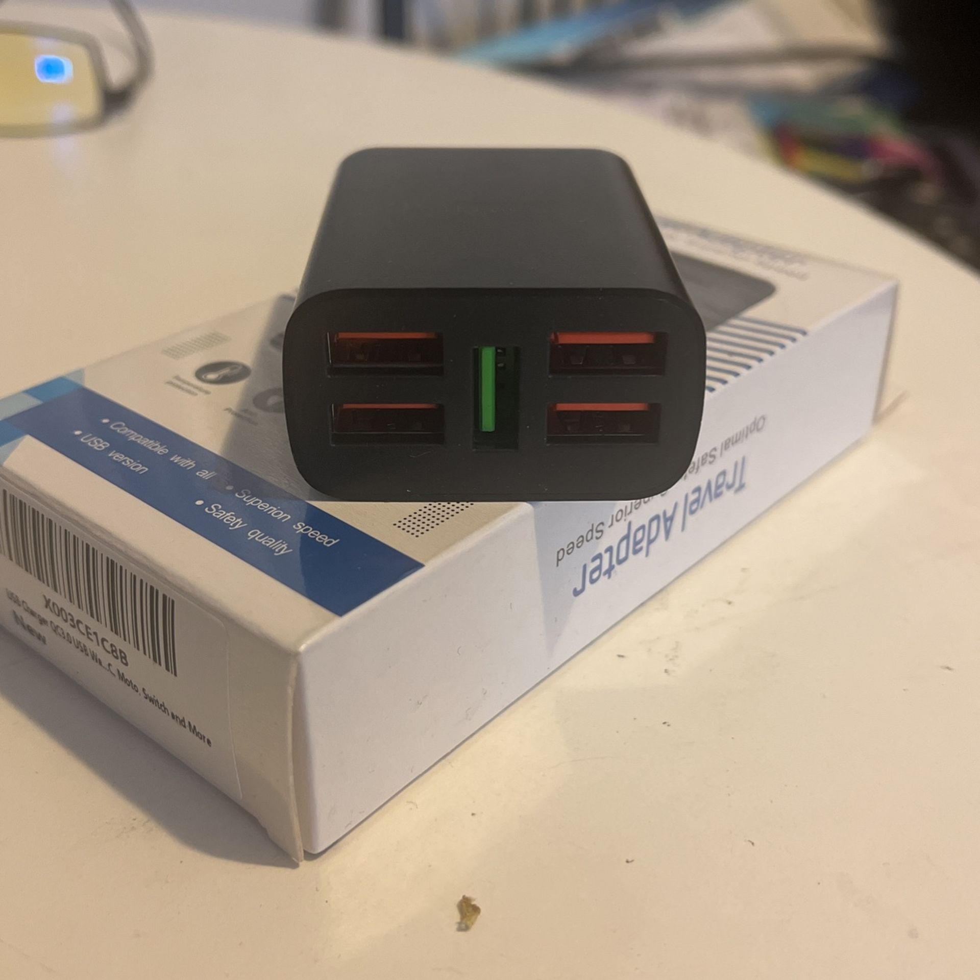 Wall Adapter 5 Port USB New Charger Apple iPhone Android Ipad