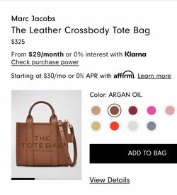 The leather mini tote bag