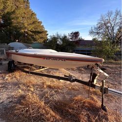 FOR SALE: 1980 Baja 20ft Boat – Hull & Trailer – Ready for Custom Build!