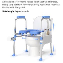 Padded toilet seat riser