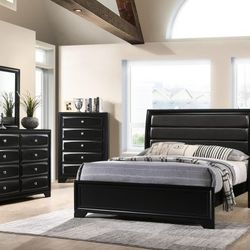 BED + DRESSER AND MIRROR - CHEST $299 - NIGHTSTANDS $249 EACH!!! JUST $10 DOWN AND SAME DAY DELIVERY!!!