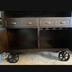 Industrial Style Drink Cart 