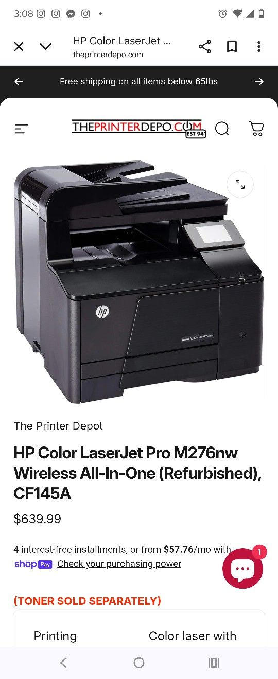LaserJet HP Inkjet Printer And Scanner