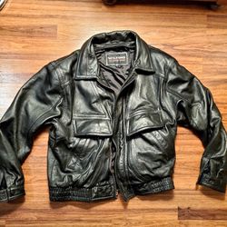 100% Lether Willson Black Motorcycle  Jacket With Removable Vest Lining