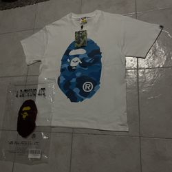 BAPE White Blue Camo T-shirt🔥