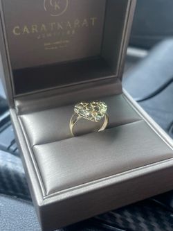 10k Gold Nugget Heart Ring