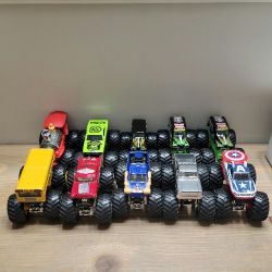 Monster truck 1:64 scale 10 trucks