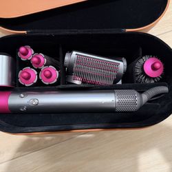 Dyson Hair dryer Multi Styler Airwrap complete HS01COMPFN Pink Silver Color 1145