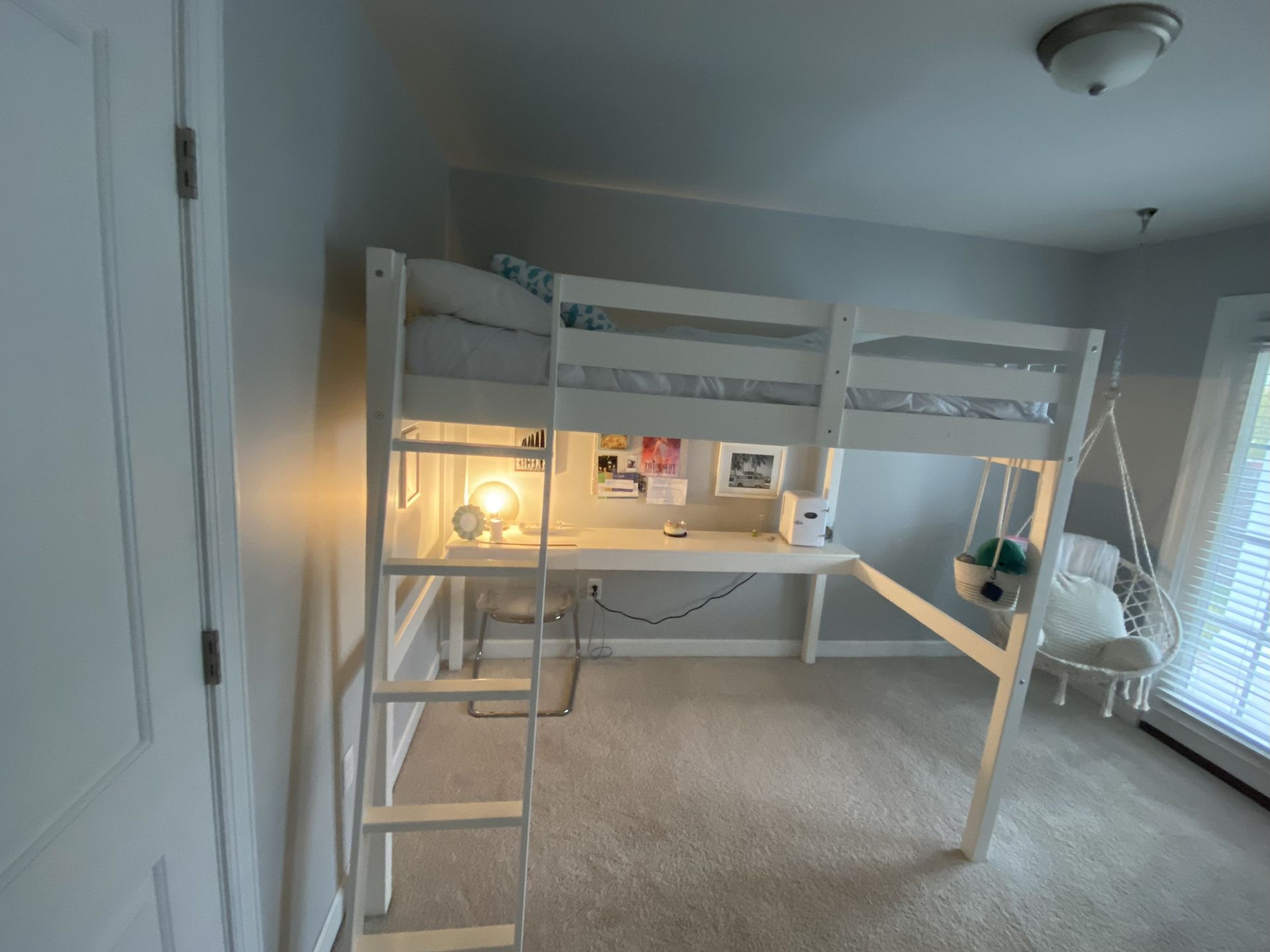 Full Size Loft Bed With Desk 