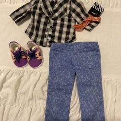 American Girl Zee Yang Easy Breezy Outfit. Excellent Condition 