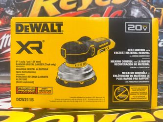 NEW VERSION DEWALT DCW211B 20V MAX XR 5" Random Orbital Sander