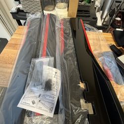 86.6" Universal Side Skirt Extensions Rocker Panel Splitters Lip Polypropylene Generic