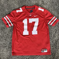 MENS NIKE OHIO STATE OSU BUCKEYES SCARLET RED #17 LIMITED FOOTBALL JERSEY MEDIUM