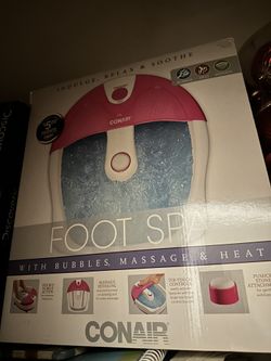 Con Air foot spa, massage and heat