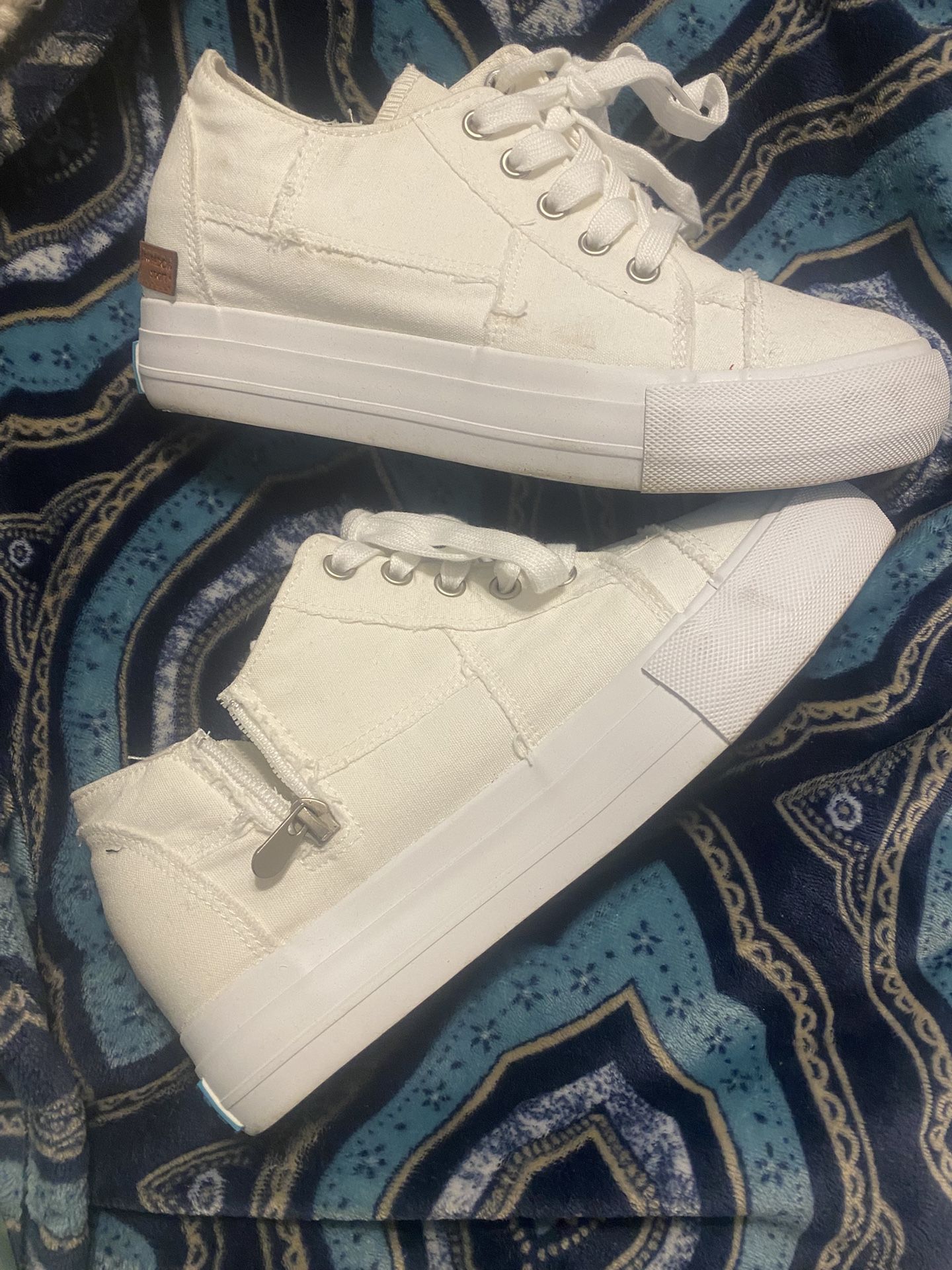 Jenn Ardor Wedge Sneakers White-BRAND NEW