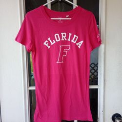 Original League Collegiate Outfitters Florida Women's Pink T-shirt Large 