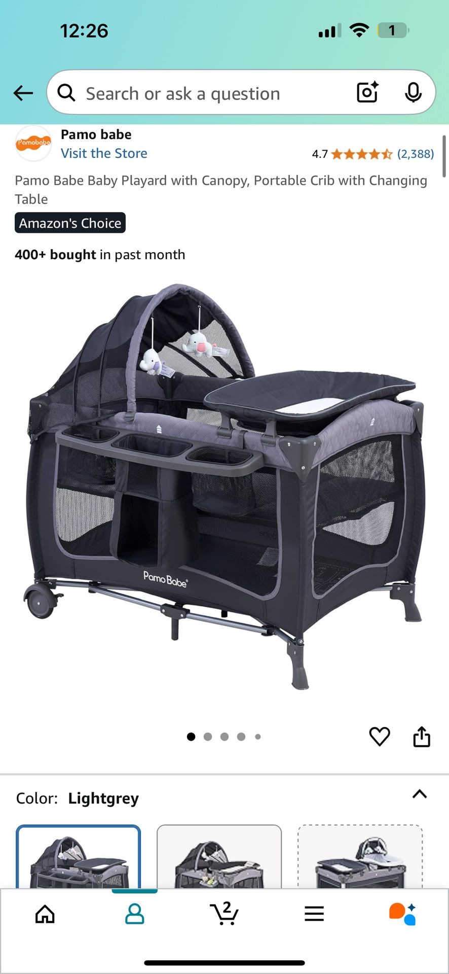 Pamo Babe Playard With Canopy