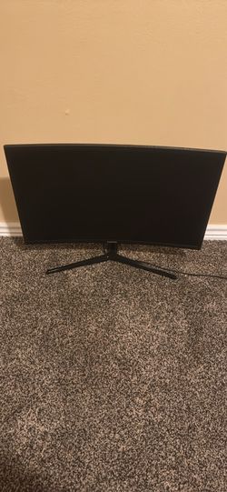 27” Samsung Curved Monitor and power cord