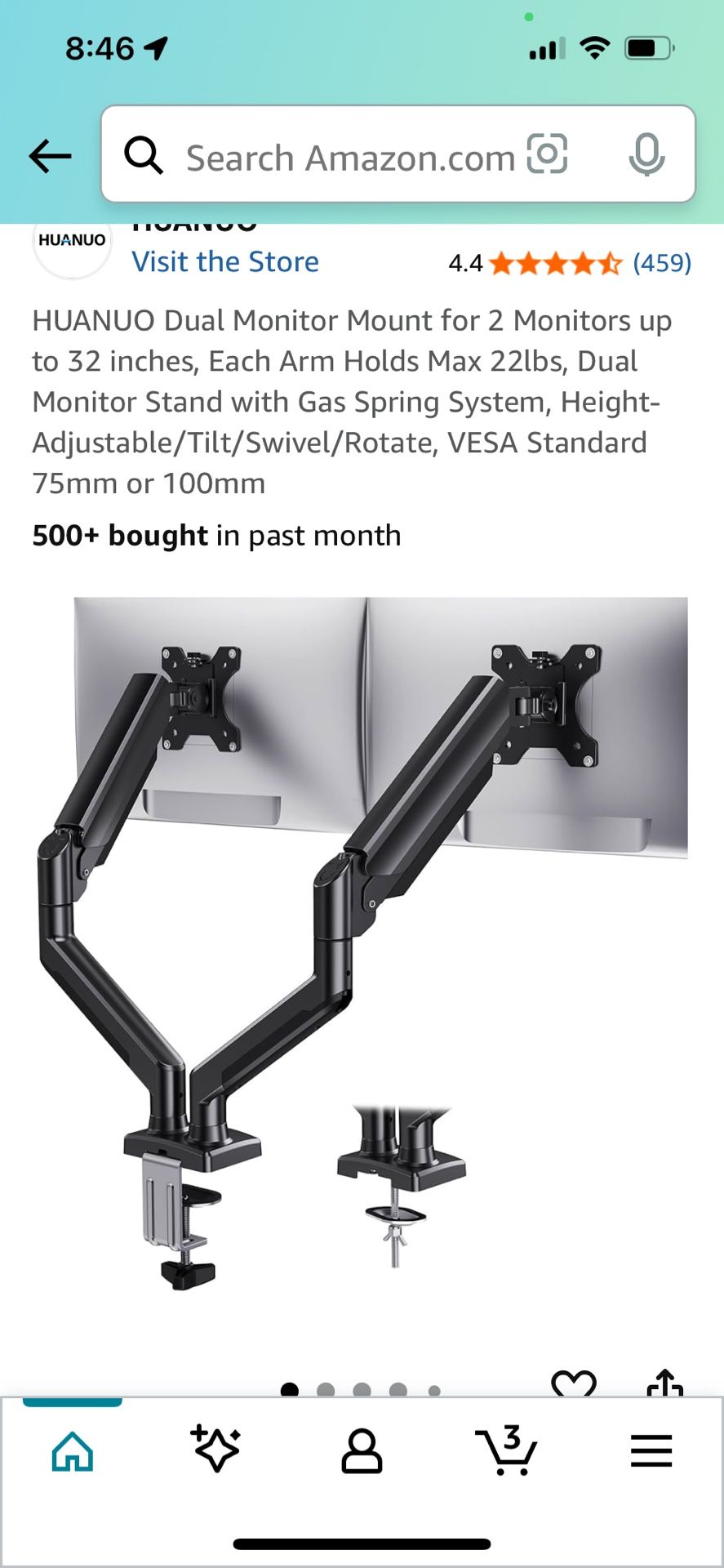 Dual Monitors Mount