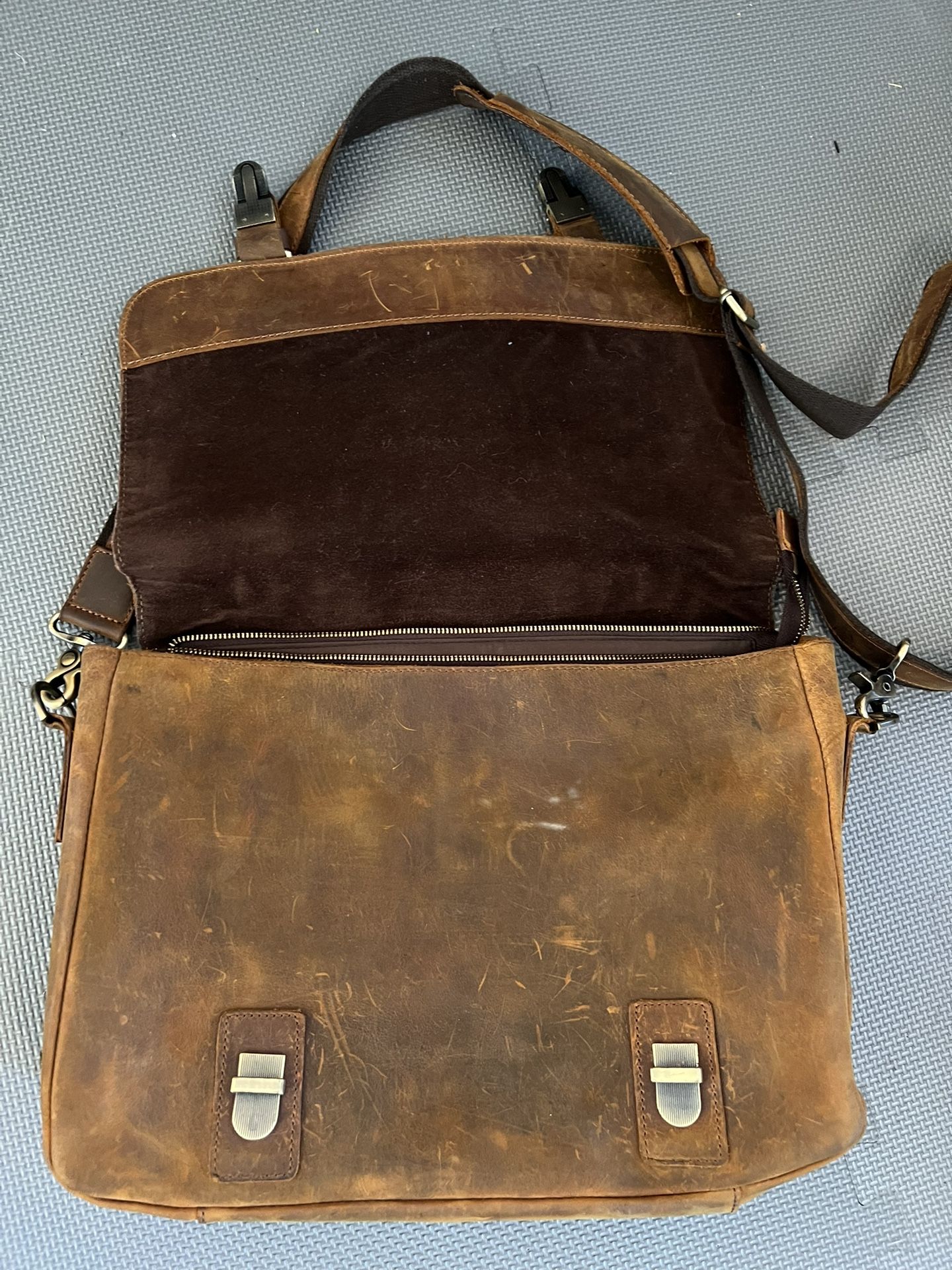Leather Messenger Bag