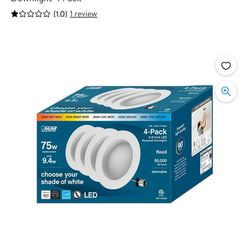 Feit Electric 75W Replacement 5-CCT LED Recessed Downlight 4 Pack