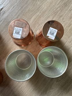 8 William Sonoma Copper Cups/Tumbler