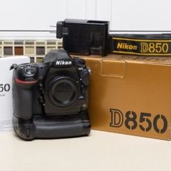 Nikon D850 45.7 MP Digital SLR Camera - Black (Body Only)