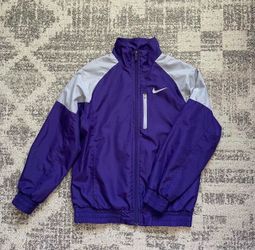 Nike Youth Windbreaker Jacket M 10-12 Boys Purple/Gray