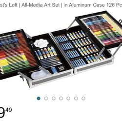 by Artist's Loft | All-Media Art Set | in Aluminum Case 126 Pc. | New