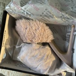 Brand New Blush Pink Fluffy Heels 