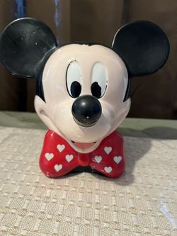 Mickey Mouse Vase Ceramic AS IS
