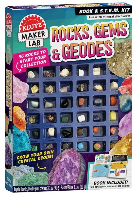 Rocks, Gems and Geodes: Maker Lab (Klutz STEM Kit)