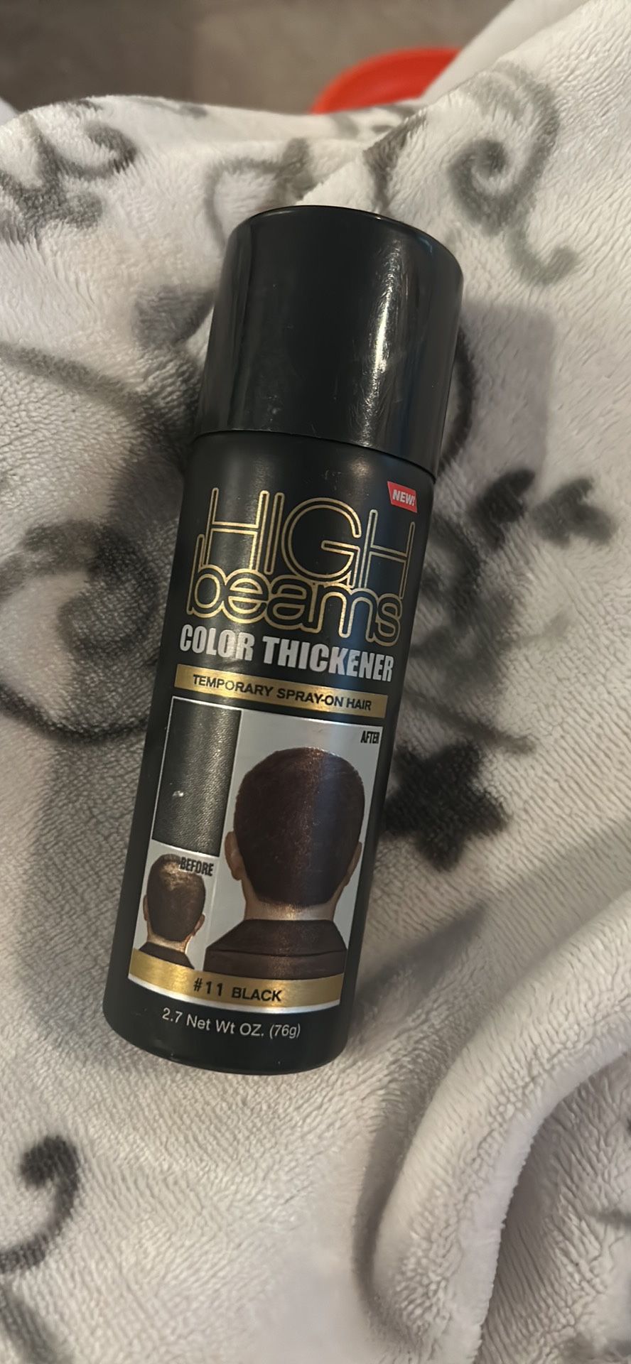 High Beams Color Thickener Temporary Spray-On Hair - Black 2.7 oz