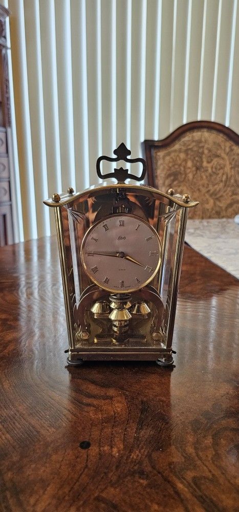 Germany Clock Schatz & Sohn 400 Day Anniversary Table Mantel Desk Lanter Brass / Antique / Vintage / Decor / Man Cave / Collectible / Furniture