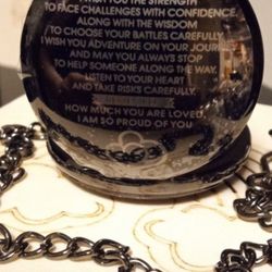 " TO MY SON "  POCKET WATCH-- BLACK TONE--WOODEN BOX IS INCLUDED!D