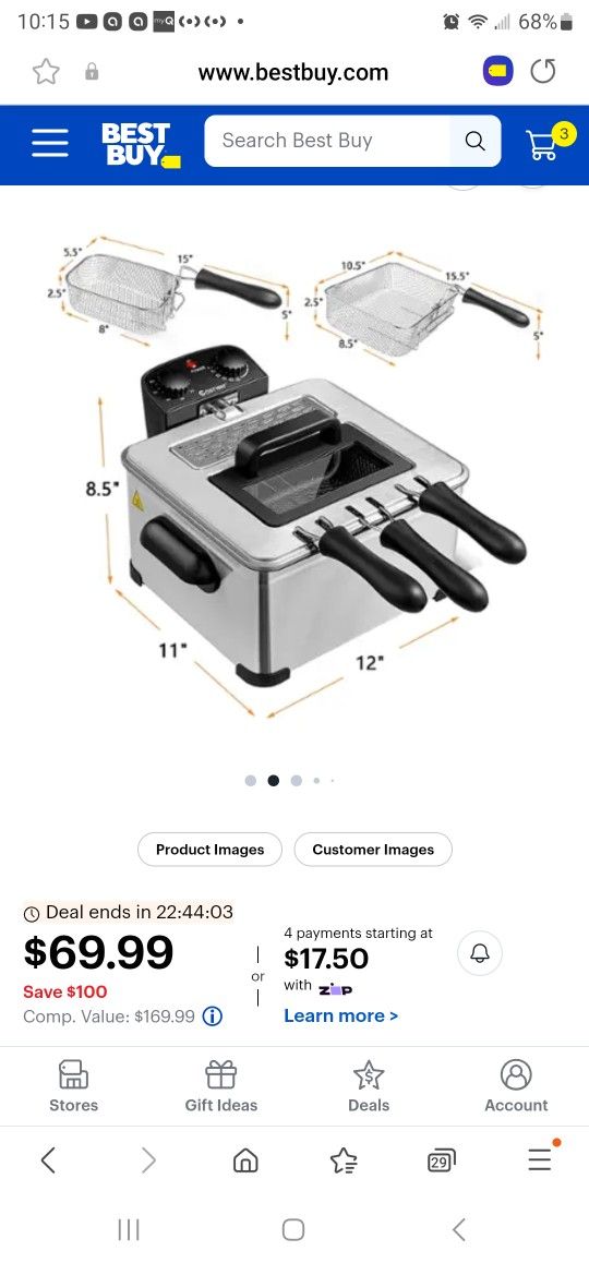 Deep Fryer New 50 Or Best Offer