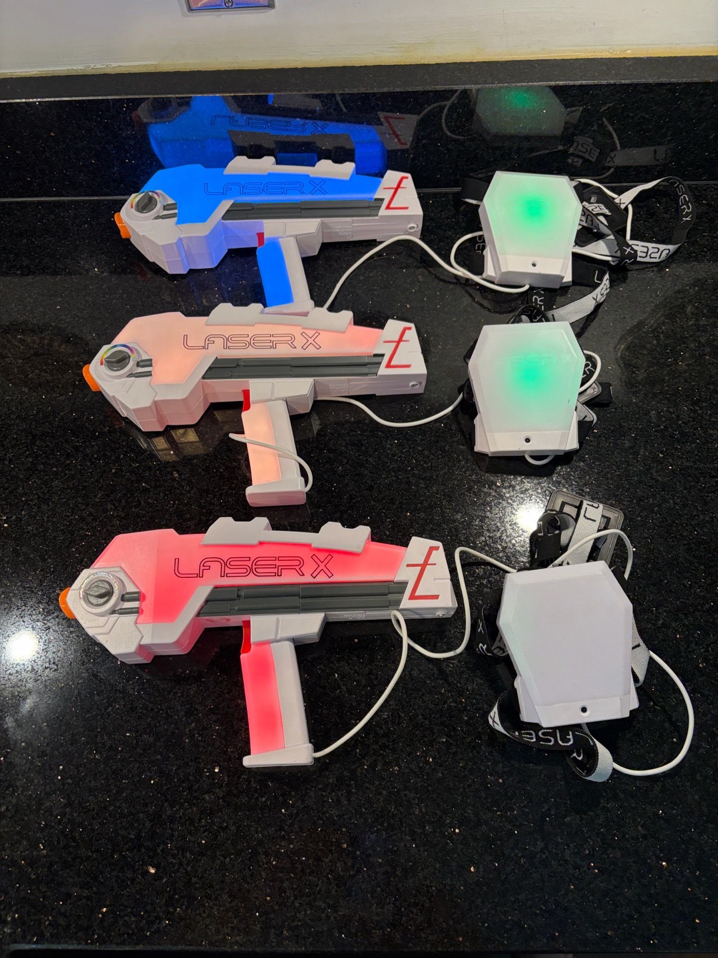 3x Laser X Revolution Double Blasters for Laser Tag Gaming