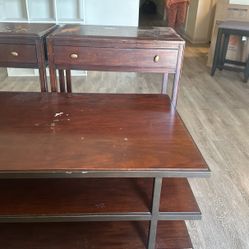 Coffee Table And Two End Tables