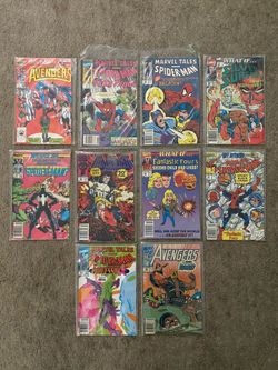 Vintage Marvel Comic Book Lot Spider-Man Punisher  Fantastic Four